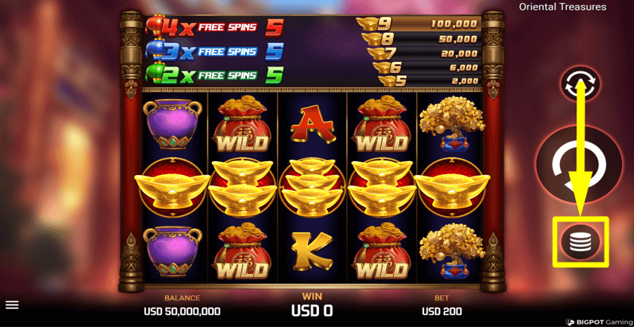 Oriental Treasures Bet Value