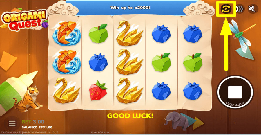 Origami Quest Autoplay Feature