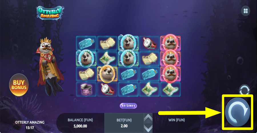 Otterly Amazing Spin Button