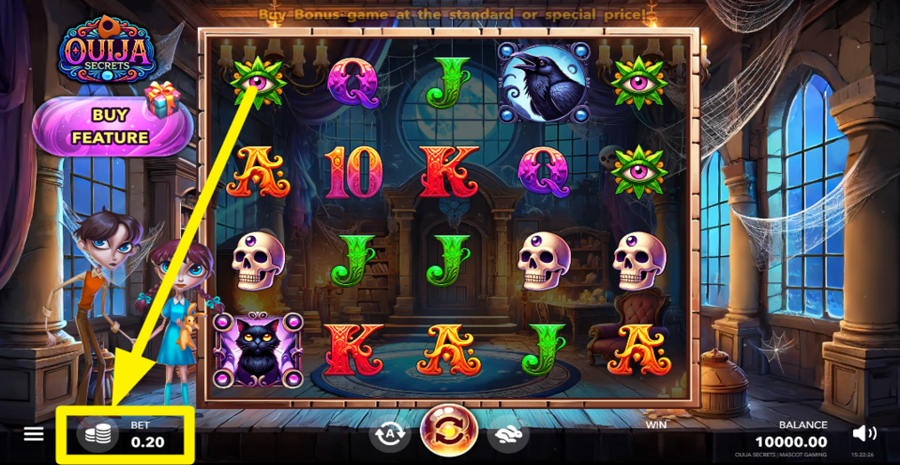 Ouija Secrets Adjust Bet