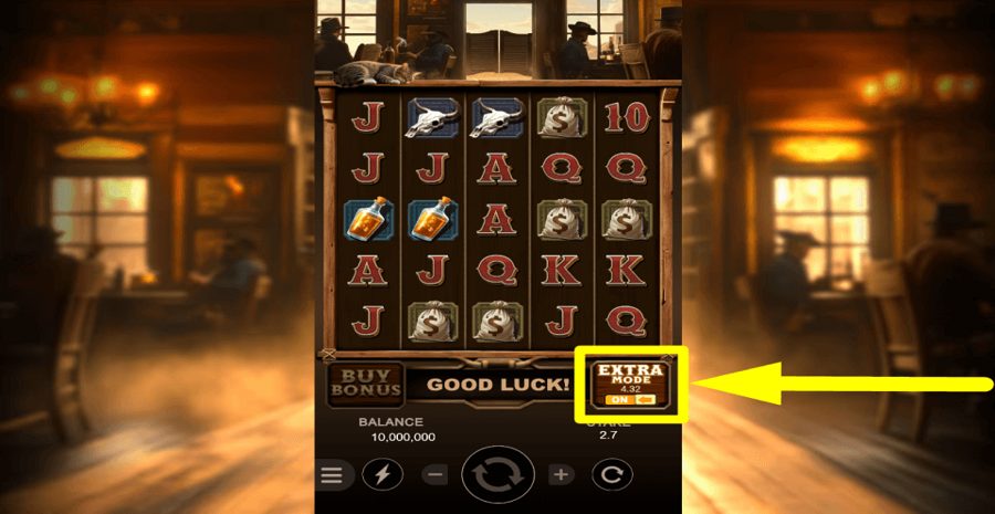 Outlaw Trails Extra Bet Feature