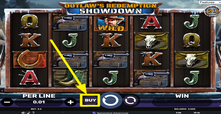 Outlaws Redemption Showdown Buy Bonus