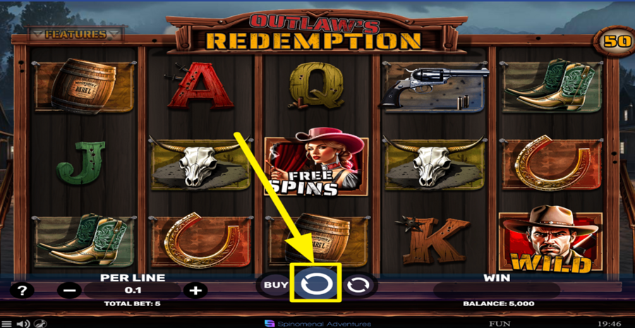 Outlaws Redemption Spin