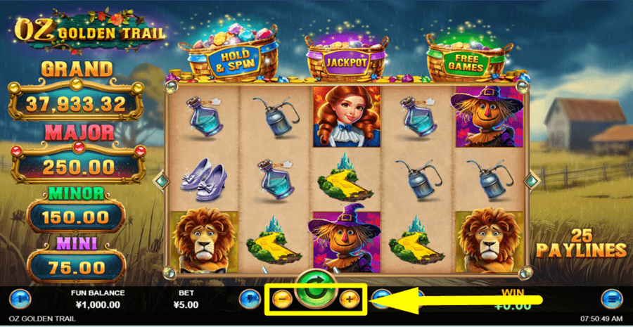 Oz Golden Trail Bet Value