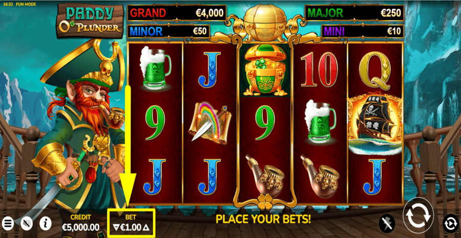 Paddy O Plunder Bet Value