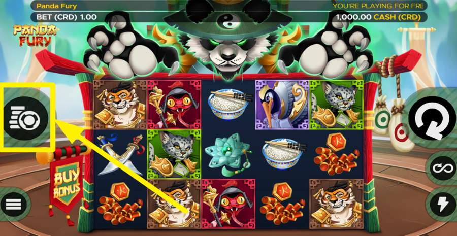 Panda Fury Adjust Bet