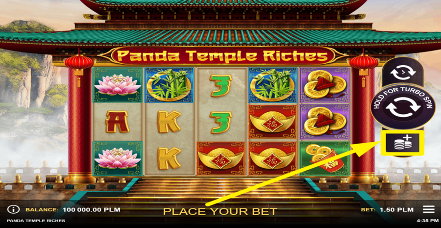Panda Temple Riches Adjust Bet