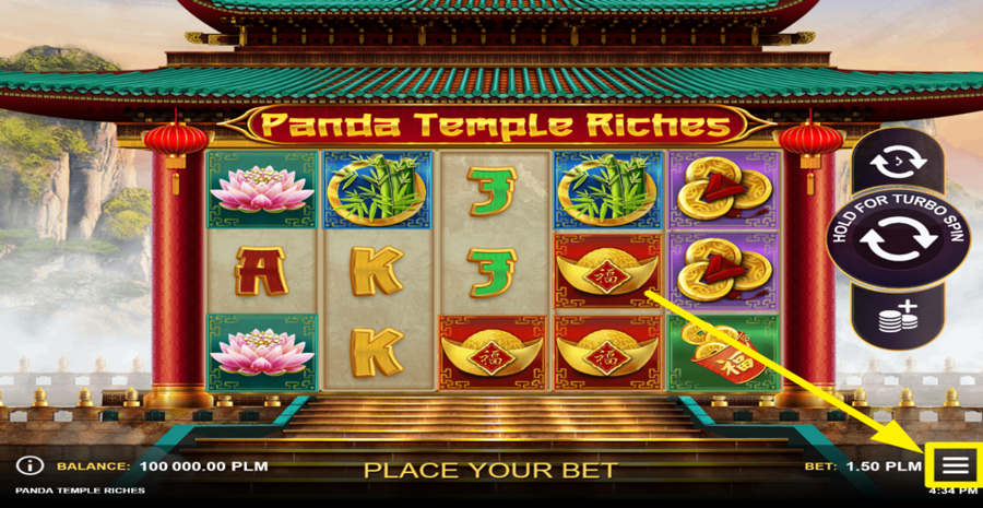 Panda Temple Riches Turbo