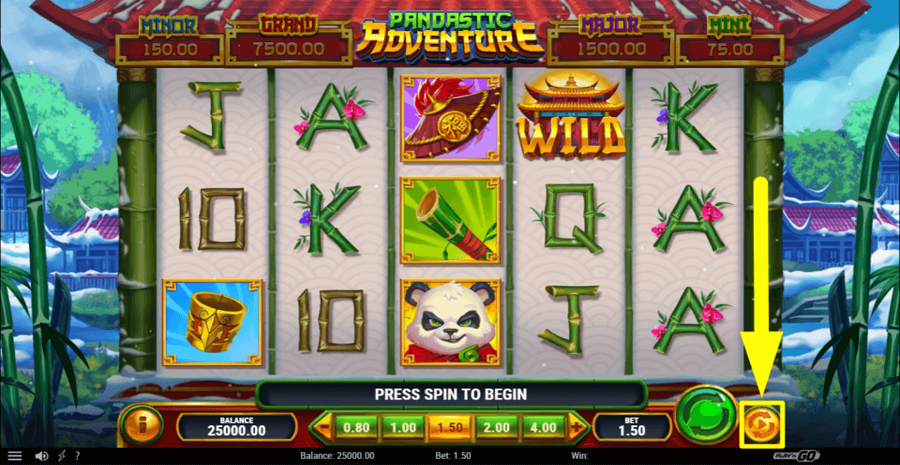Pandastic Adventure Autoplay Feature