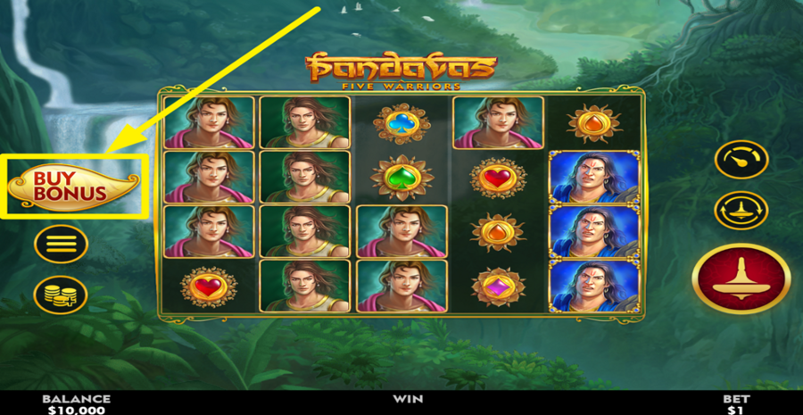 Pandavas Five Warriors Buy Bonus
