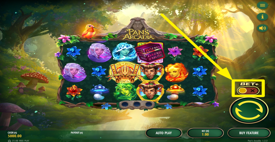 Pans Arcadia Slot Review, Bonuses & Free Play (96.1% RTP)