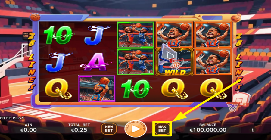Passionate Basketball Max Bet