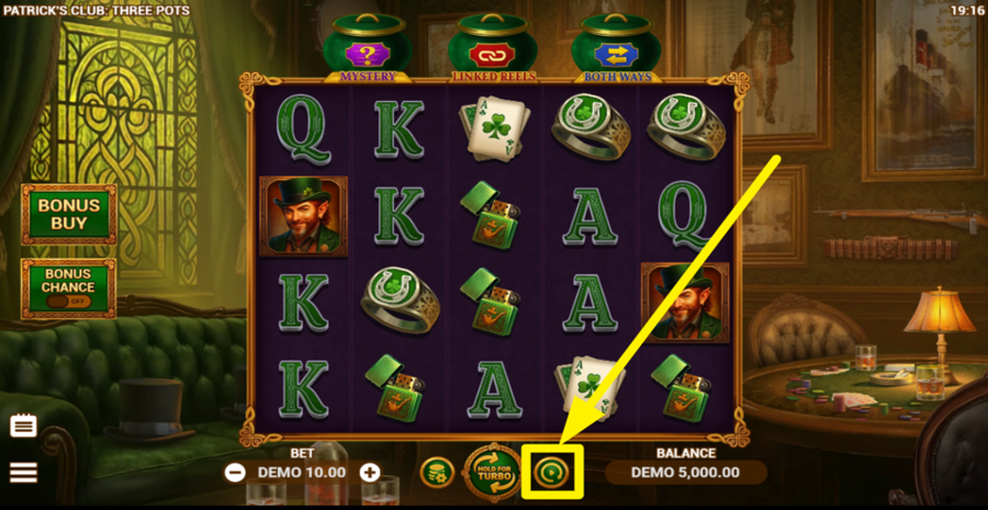 Patricks Club Three Pots Autoplay
