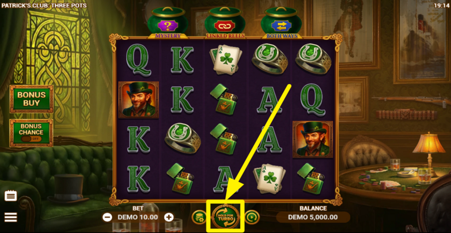 Patricks Club Three Pots Spin