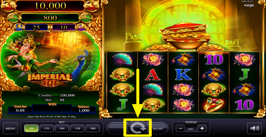 Peacock Beauty Spin Button