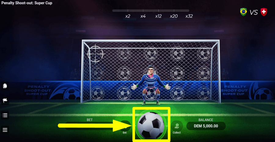 Penalty Shoot Out Super Cup Play Button