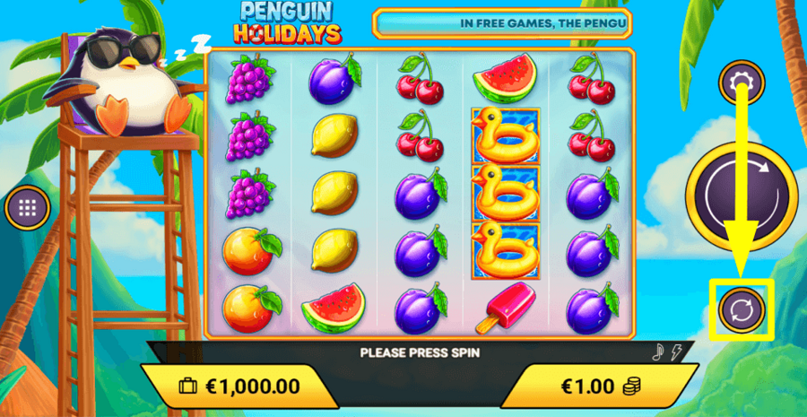 Penguin Holidays Autoplay Feature