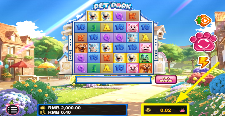Pet Park Adjust Bet