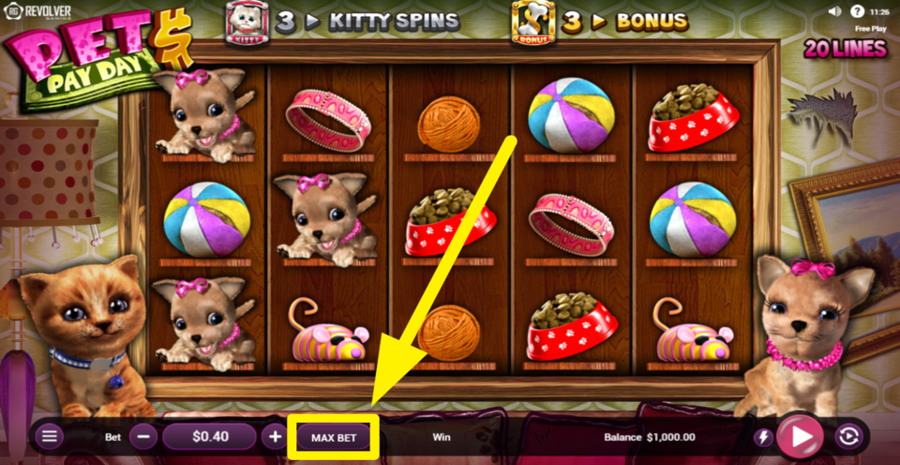 Pets Pay Day Max Bet