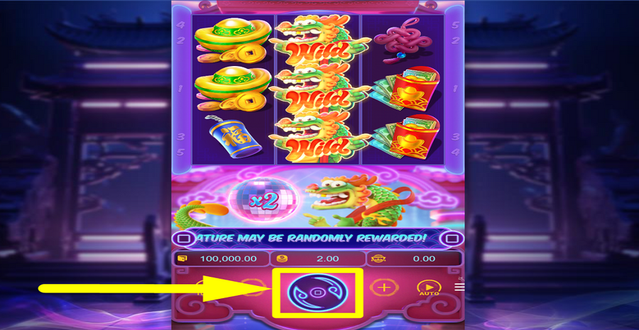 Pg Soft Fortune Dragon Start Button