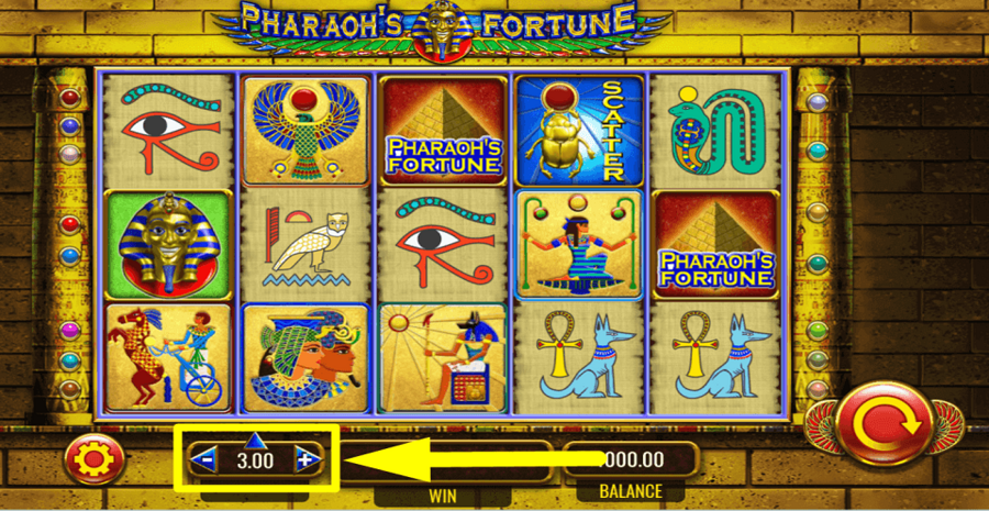 Pharaohs Fortune Bet Value