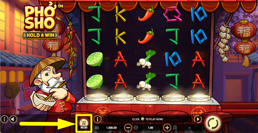 Pho Sho Hold And Win Buy Feature
