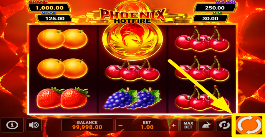 Phoenix Hotfire Hold And Win 3x3 Spin