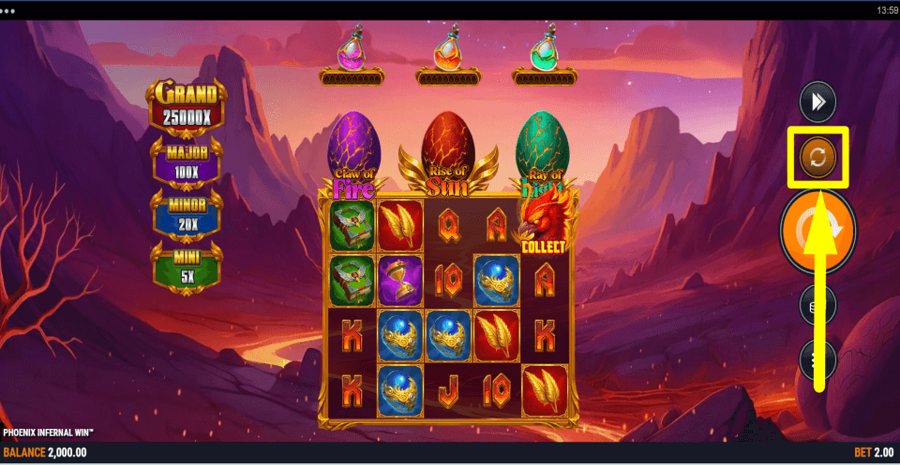 Phoenix Infernal Win Autoplay Feature