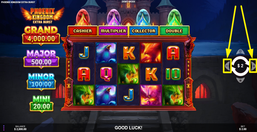 Phoenix Kingdom Extra Burst Adjust Bet