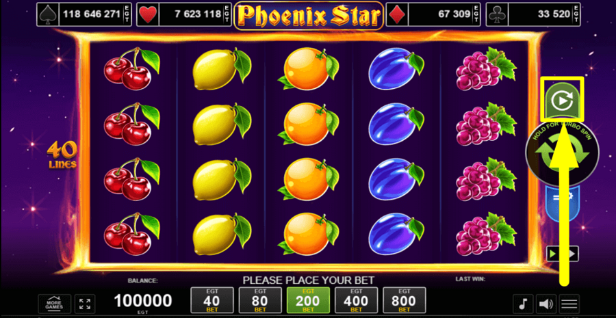 Phoenix Star Autoplay Feature