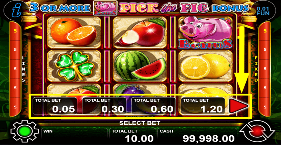 Pick The Pig Bet Value