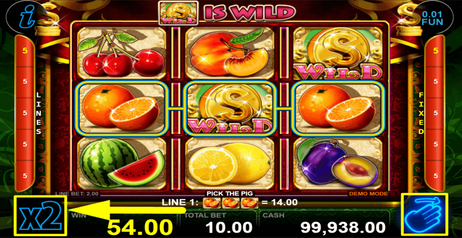 Pick The Pig Gamble Feature