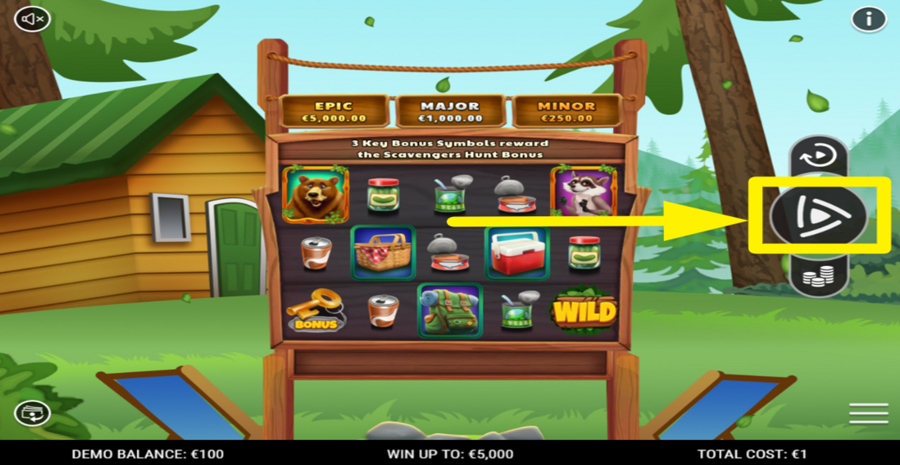 Picnic Payday Spin Button