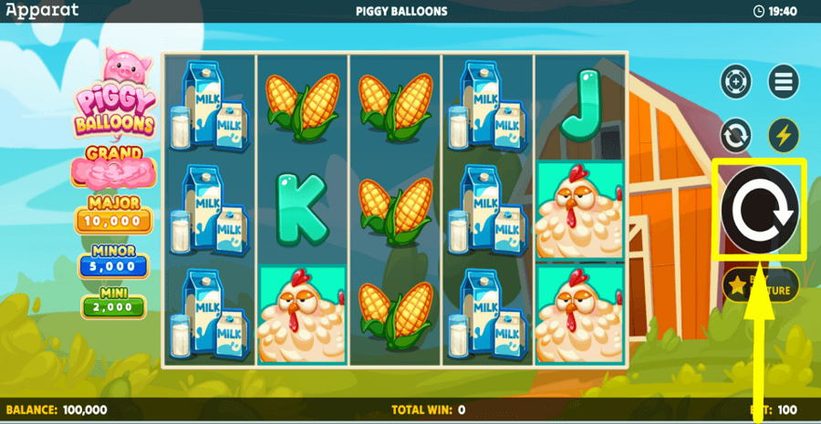 Piggy Balloons Spin Button