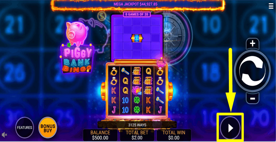 Piggy Bank Bingo Autoplay Feature
