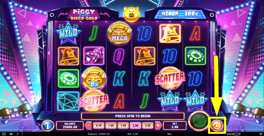 Piggy Blitz Disco Gold Autoplay Feature