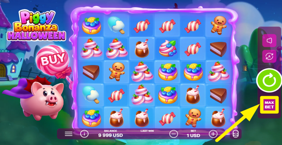 Piggy Bonanza Halloween Max Bet