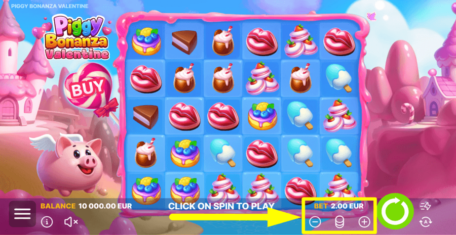 Piggy Bonanza Valentine Bet Value