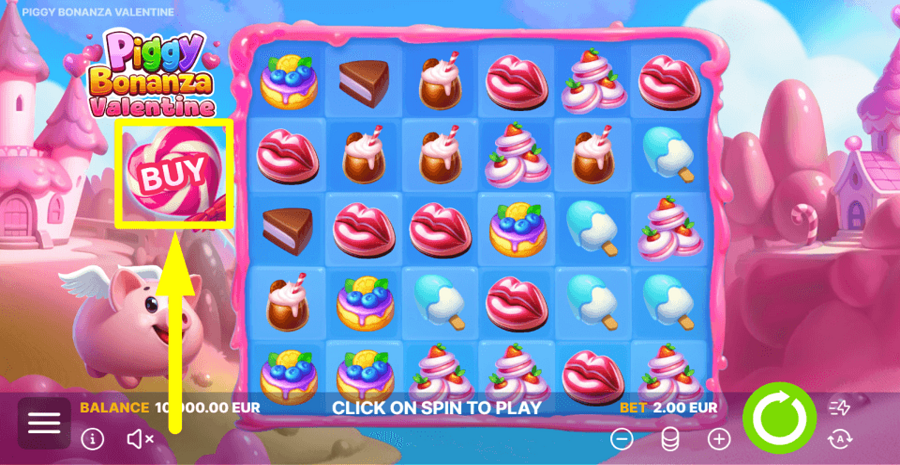 Piggy Bonanza Valentine Buy Feature