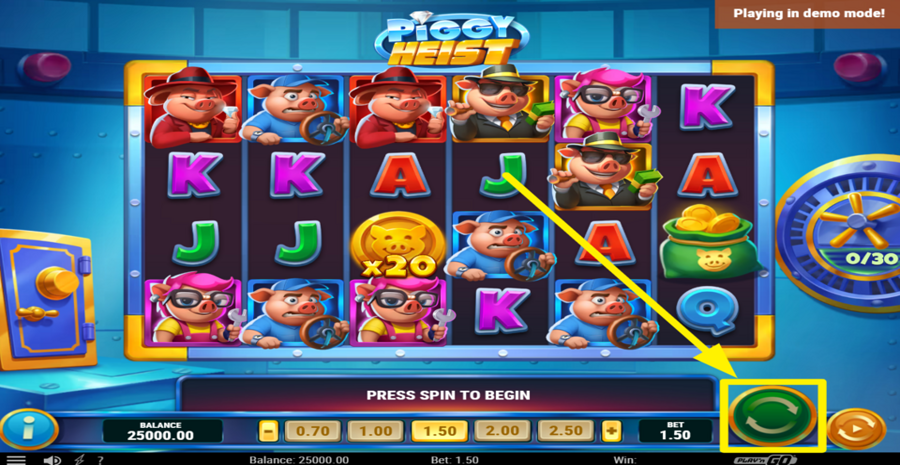 Piggy Heist Spin