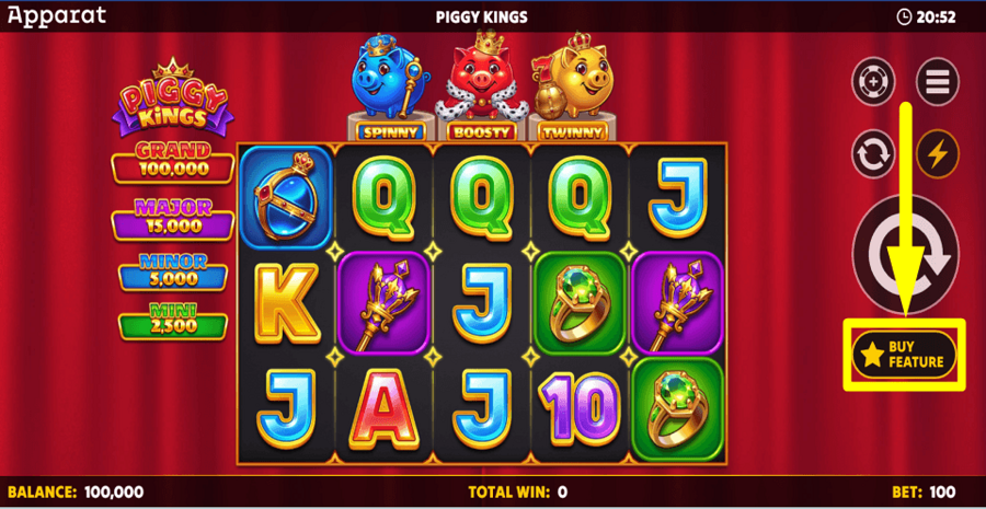 Piggy Kings Buy Feature