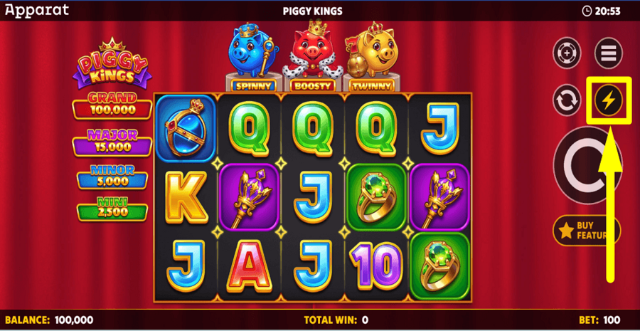 Piggy Kings Turbo Feature