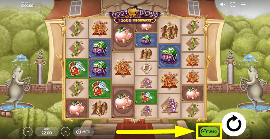 Piggy Riches Megaways Turbo Feature