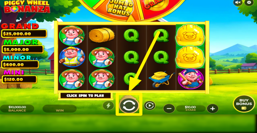 Piggy Wheel Bonanza Spin