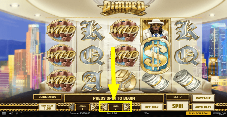 Pimped Adjustable Paylines