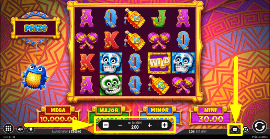 Pinata Go Go Bet Value