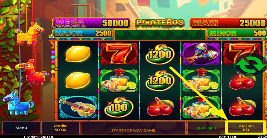 Pinateros Adjust Bet