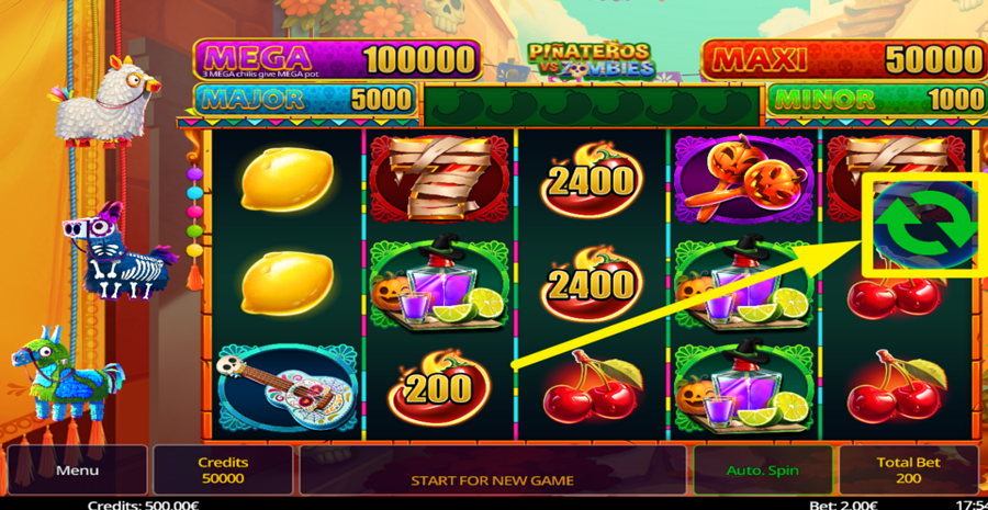 Pinateros Vs Zombies Spin