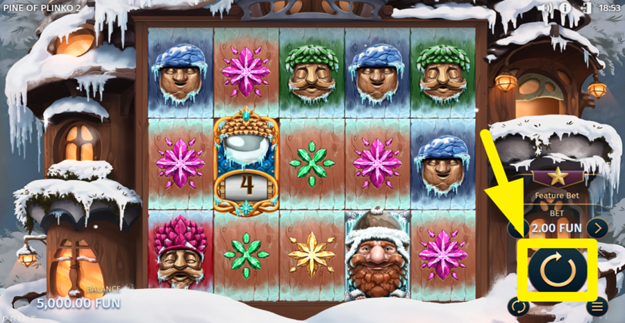 Pine Of Plinko 2 Spin Button