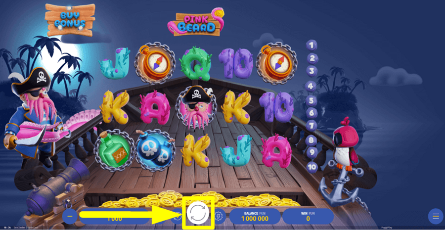 Pink Beard Spin Button